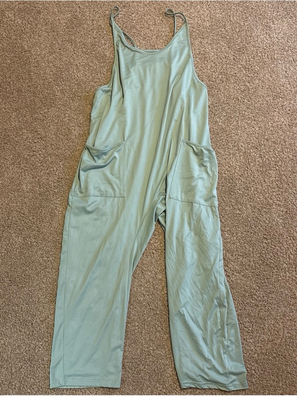 Light Sage Green Women’s Relaxed Jumpsuit